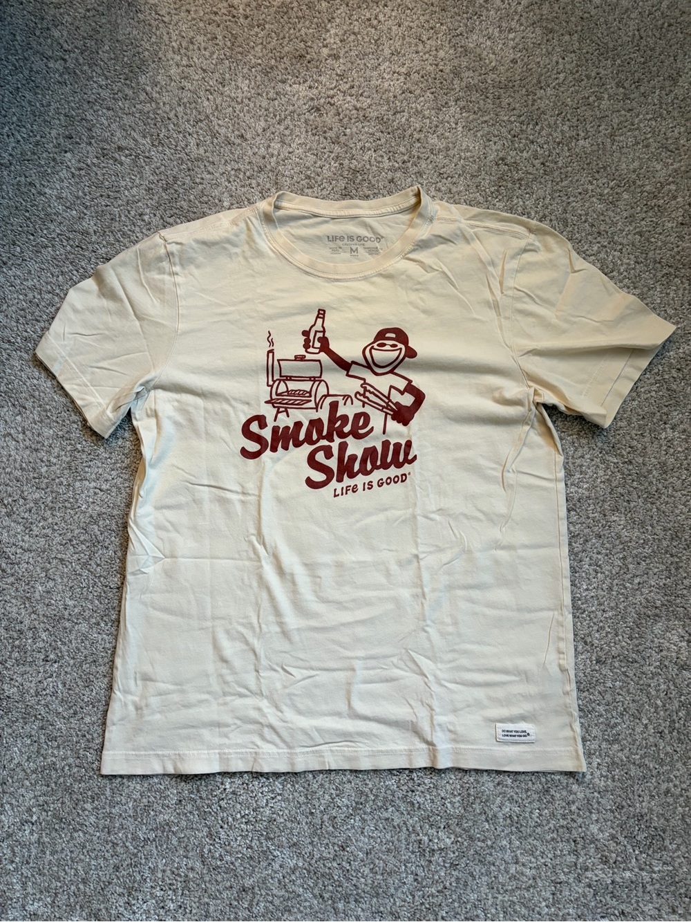 Life Is Good Cream Short-Sleeve 'Smoke Show' Graphic Tee